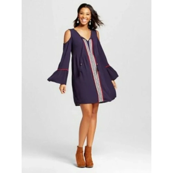 Xhilaration Cold Shoulder Mini Dress XXL - Picture 1 of 6